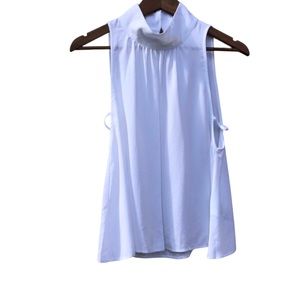 Free People Oversized Mock Neck Sleeveless Tank White Size XS